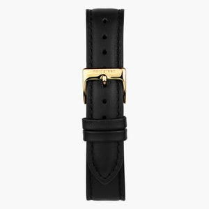 Sort Læder - Guld - 40mm/42mm