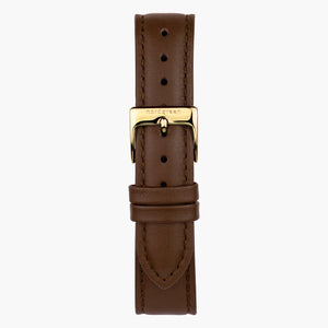Brun Læder - Guld - 40mm/42mm