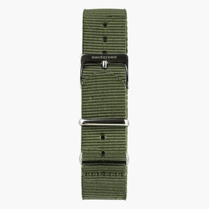 Olivengrøn Nato - Gun Metal - 40mm/42mm