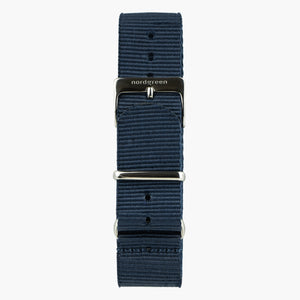 Navy Blå Nato - Gun Metal - 40mm/42mm