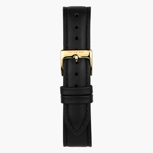 Sort Læder - Guld - 28mm