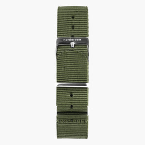 Olivengrøn Nato - Sølv - 40mm/42mm